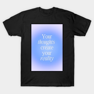 Manifestation Purple Aura Positive Affirmation T-Shirt